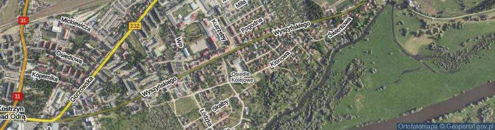 Zdjęcie satelitarne Wierzbowa ul.